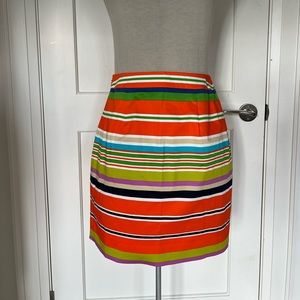 Kate Spade striped mini skirt size 6
